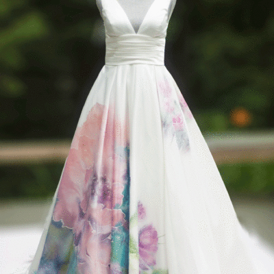 hand painted dress - Eclectic Wedding Encyclopedia